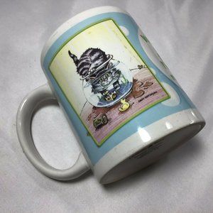 Gary Patterson Cat in Fish Bowl Leanin' Tree Mug